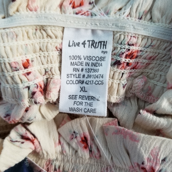 New Live 4 Truth XL floral smock tank top - Picture 11 of 12